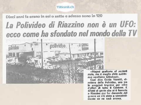 La Polivideo di Riazzino non e un UFO: dieci anni fa erano in sei o sette, adesso sono in 120