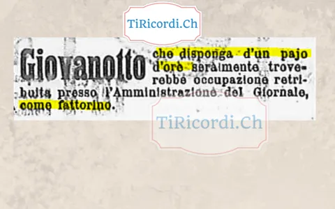 Giovanotto che disponga di un paio d'ore serali troverebbe occupazione retribuita come fattorino del giornale, 1908