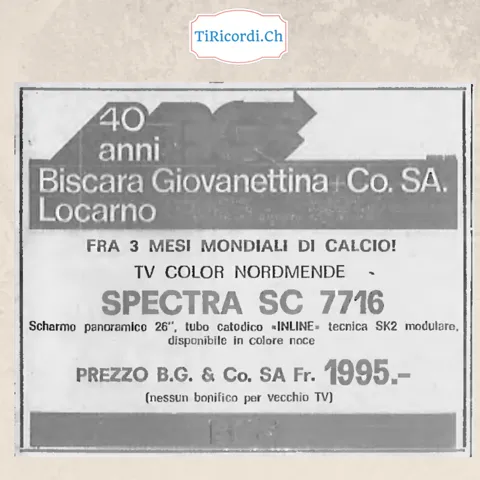 Fra 3 mesi mondiali di calcio! TV color Nordmende Spectra SC 7716, schermo panoramico 26 pollici, disponibile in colore noce, 1995 franchi, nessun bonifico per vecchio TV, 1978