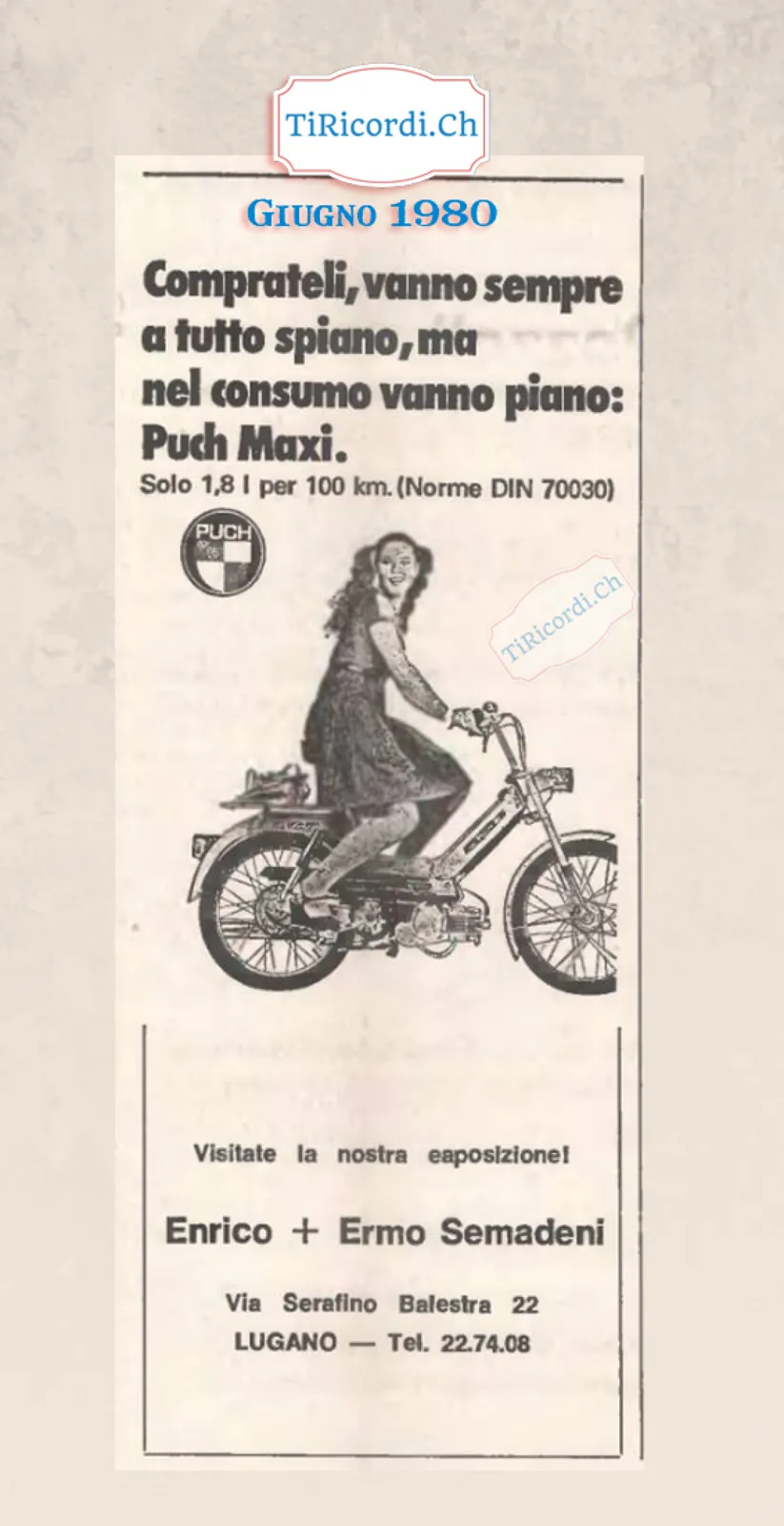 Compratelli, vanno sempre a tutto spiano ma nel consumo vanno piano: Puch Maxi, giugno 1980