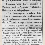 15 aprile 1912: 105 anni fa il disastro del Titanc. Ecco come veniva affrontata sui nostri giornali la "breaking news" u...