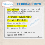 Affitto di un appartamento da Ascona #40anni