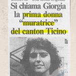 Luglio del 1989 presentata la prima "muratrice" ticinese. #30anni