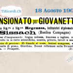 18 Agosto 1904 Annuncio pubblicato #115anni fa.