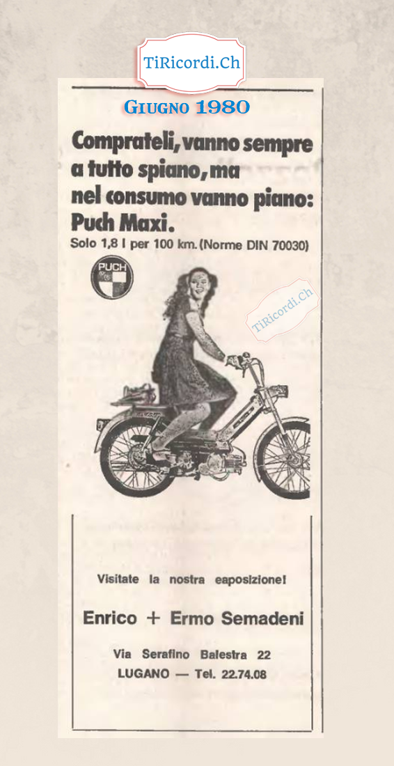 Giugno 1980: pubblicità Puch Maxi #40anni