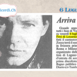 6 Luglio 1990: Vasco tornava a Locarno per un`indimenticabile concerto al Palazzetto Fevi.
 Sono passati #30anni chi se ...