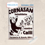 Settembre 1935: Pubblicità "CORNASAN, Infallible contro i calli"